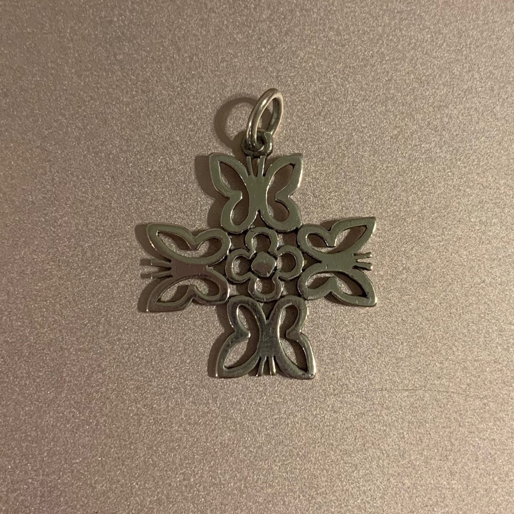 James Avery Sterling Butterfly Cross, Retired